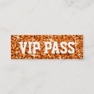 Tarjeta de presentación 'VIP PASS' para Naranjas