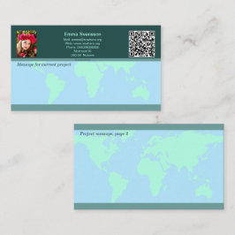 Tarjeta De Presentación Visitkort — Connect, World