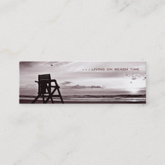 Tarjeta De Presentación Viviendo en tiempo de playa