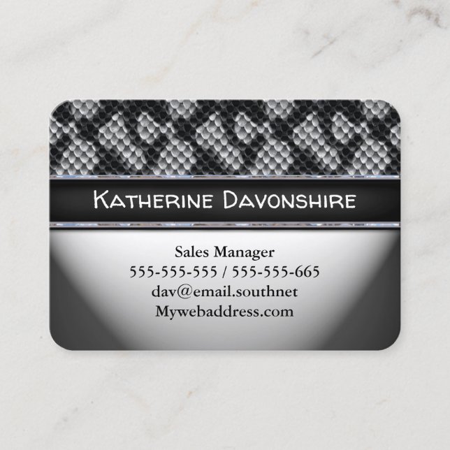 Tarjeta de presentación Vouden Guay Snakee (Anverso)