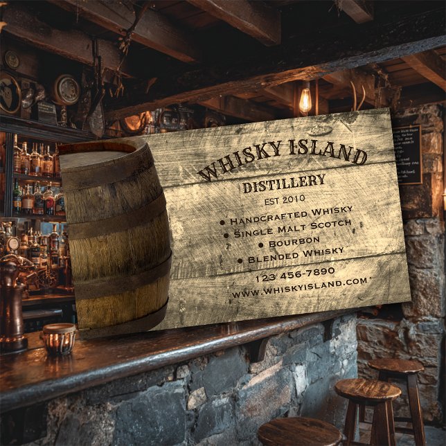 Tarjeta de presentación Whisky Distillery (Subido por el creador)