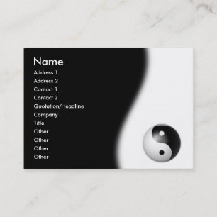 Tarjeta de presentación Yin-Yang