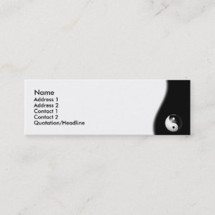 Tarjeta de presentación Yin-Yang