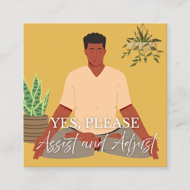 Tarjeta De Presentación Yoga Assist Cards (Anverso)