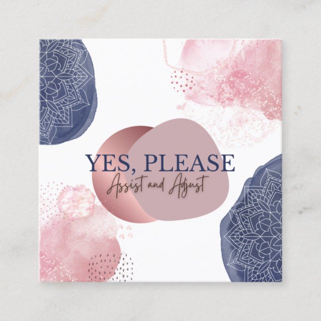 Tarjeta De Presentación Yoga Assist Cards (Anverso)