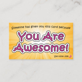 Tarjeta De Presentación You Are Awesome Cards - Appreciation Cards