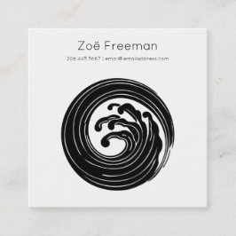 Tarjeta De Presentación Zen | Ola Japonesa | Mínimo