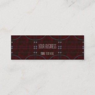 Tarjeta de presentación Zizzago Red Brown Leather 