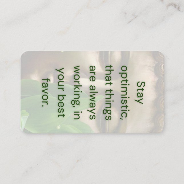 Tarjeta de presupuesto de BuddhaToday Peace #1 (Anverso)