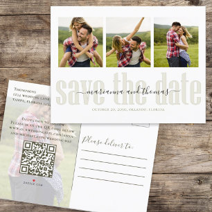 Tarjeta de Presupuesto de Código QR de Foto con Le