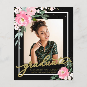 Tarjeta de presupuesto de foto de anuncio de gradu