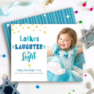 Tarjeta de Presupuesto de Foto de Hanukkah Latkes
