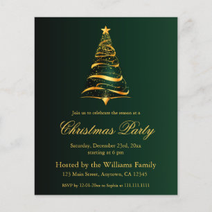 Tarjeta de presupuesto para fiesta del árbol de Na