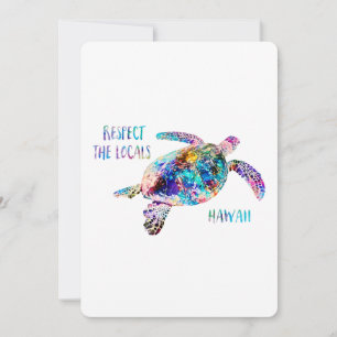 Tarjeta de presupuesto para la playa de tortugas m