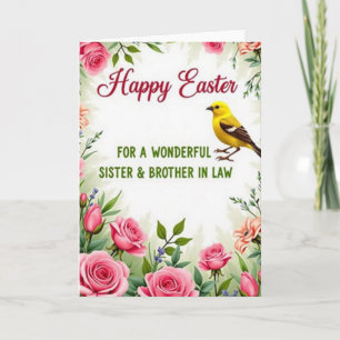 Tarjeta de primavera con flores falsas
