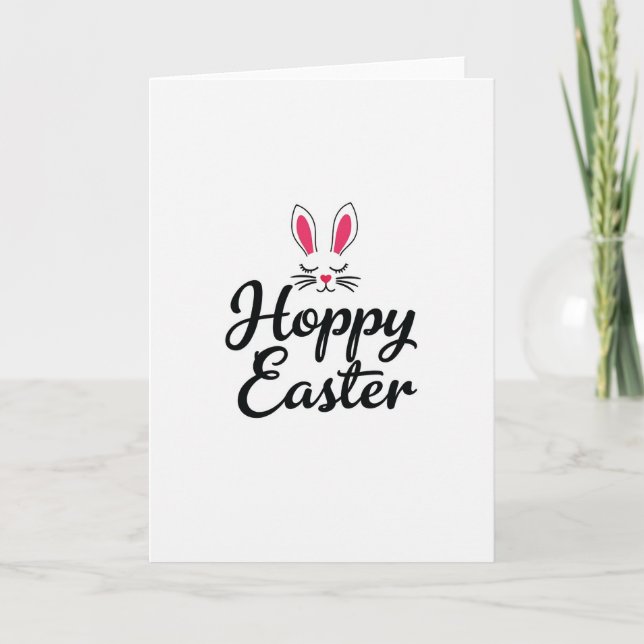 Tarjeta de primavera con nariz de corazón (Anverso)