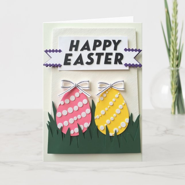 Tarjeta de primavera con relieve falso (Anverso)