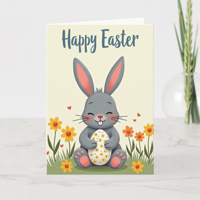 Tarjeta de primavera Criatura Gentil (Anverso)