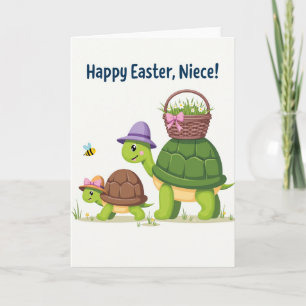 Tarjeta de primavera de la alegría de la tortuga