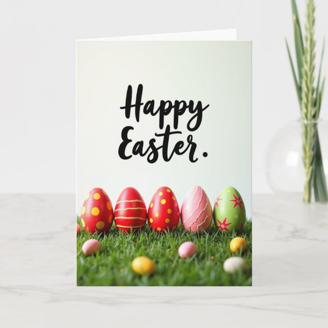 Tarjeta de primavera de lunares (Anverso)