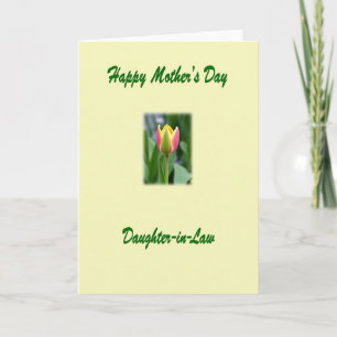 Tarjeta de primavera del día de las madres amorosa