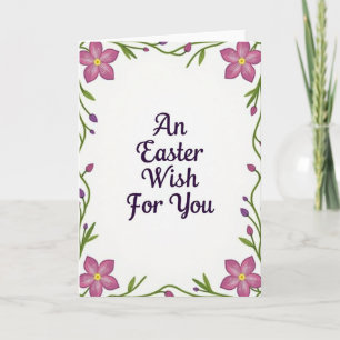 Tarjeta de primavera Deseo de Pascua para ti