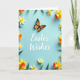 Tarjeta de primavera deseos de Pascua