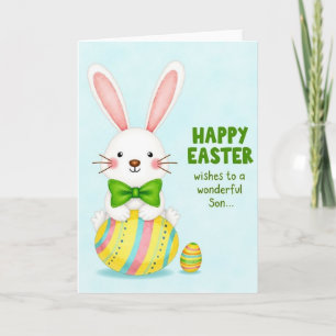 Tarjeta de primavera feliz de conejito