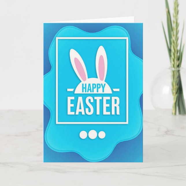 Tarjeta de primavera orgánica Azure (Anverso)