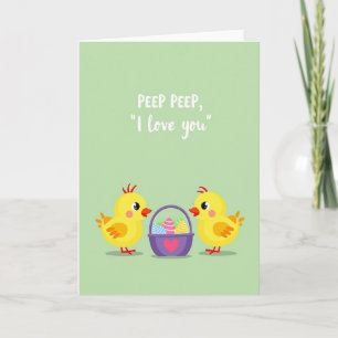 Tarjeta de primavera Te amo