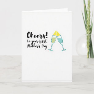 Tarjeta de primer brindis del Día de la Madre