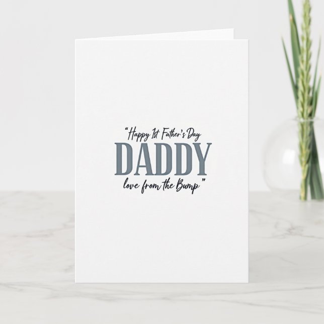 Tarjeta de primer golpe del Día del Padre (Anverso)