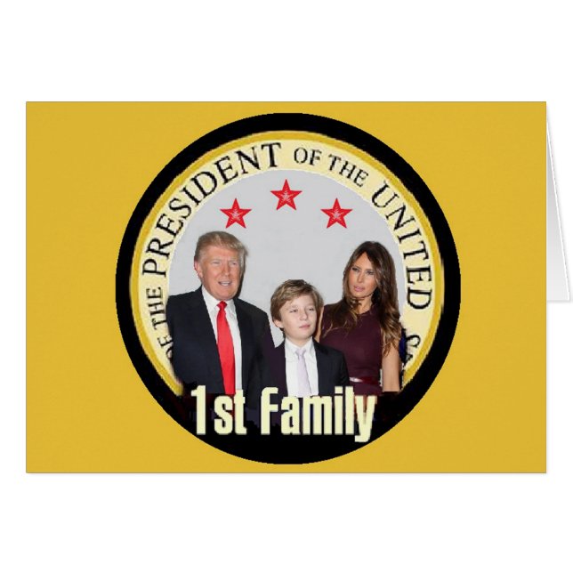 Tarjeta de primera familia TRUMP (Anverso (Horizontal))