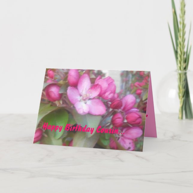 Tarjeta de primo de cumpleaños feliz (Anverso)