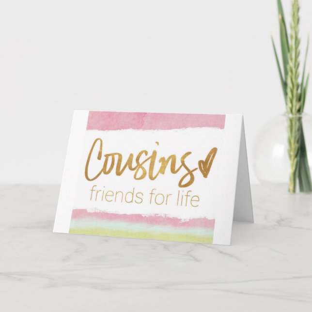 TARJETA DE "PRIMO" Y "MEJOR AMIGO" DEL CUMPLEAÑOS (Anverso)