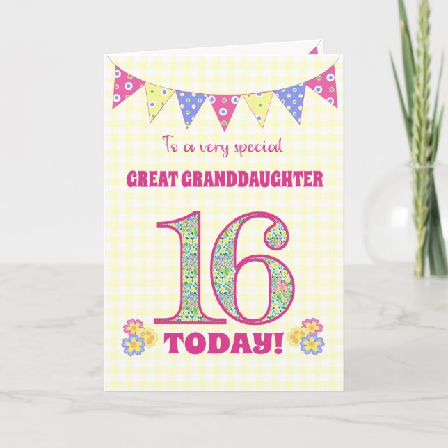 Tarjeta de Primroses de Cumpleaños de la Gran Niet (Anverso)