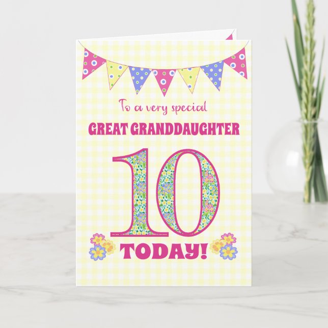 Tarjeta de Primroses de Cumpleaños de la Gran Niet (Anverso)