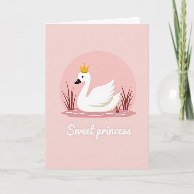 Tarjeta de Princesa Cisne Dulce (Anverso)