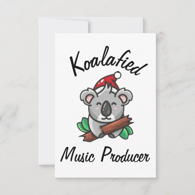 Tarjeta de productor musical Koalafied (Anverso)