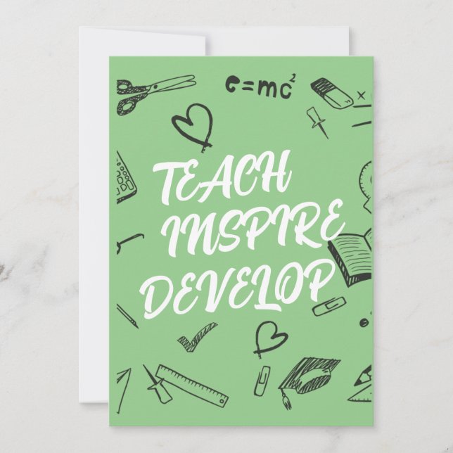 Tarjeta de profesor de DESARROLLO de INSPIRACIÓN P (Anverso)