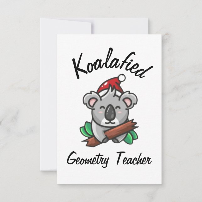 Tarjeta de profesor de geometría Koalificado (Anverso)