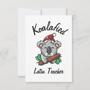 Tarjeta de profesor latino Koalafied