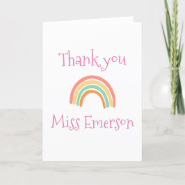 Tarjeta de profesor personalizada - regalo de agra