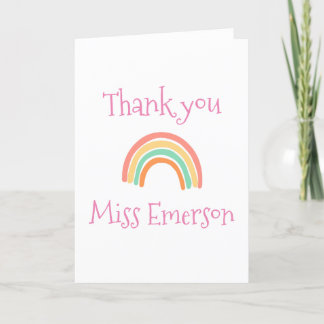 Tarjeta de profesor personalizada - regalo de agra