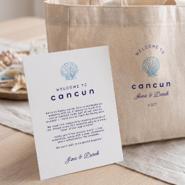 Tarjeta de Programa de Boda para Boda de Destino