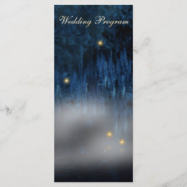 Tarjeta de programa de bodas Bayou Bliss Wedding