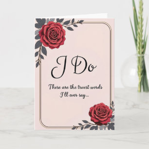 Tarjeta de promesas de boda