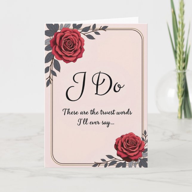 Tarjeta de promesas de boda (Anverso)