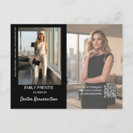 Tarjeta de promoción de actor | Tarjeta postal com