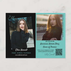 Tarjeta de promoción de composite del modelo de ac